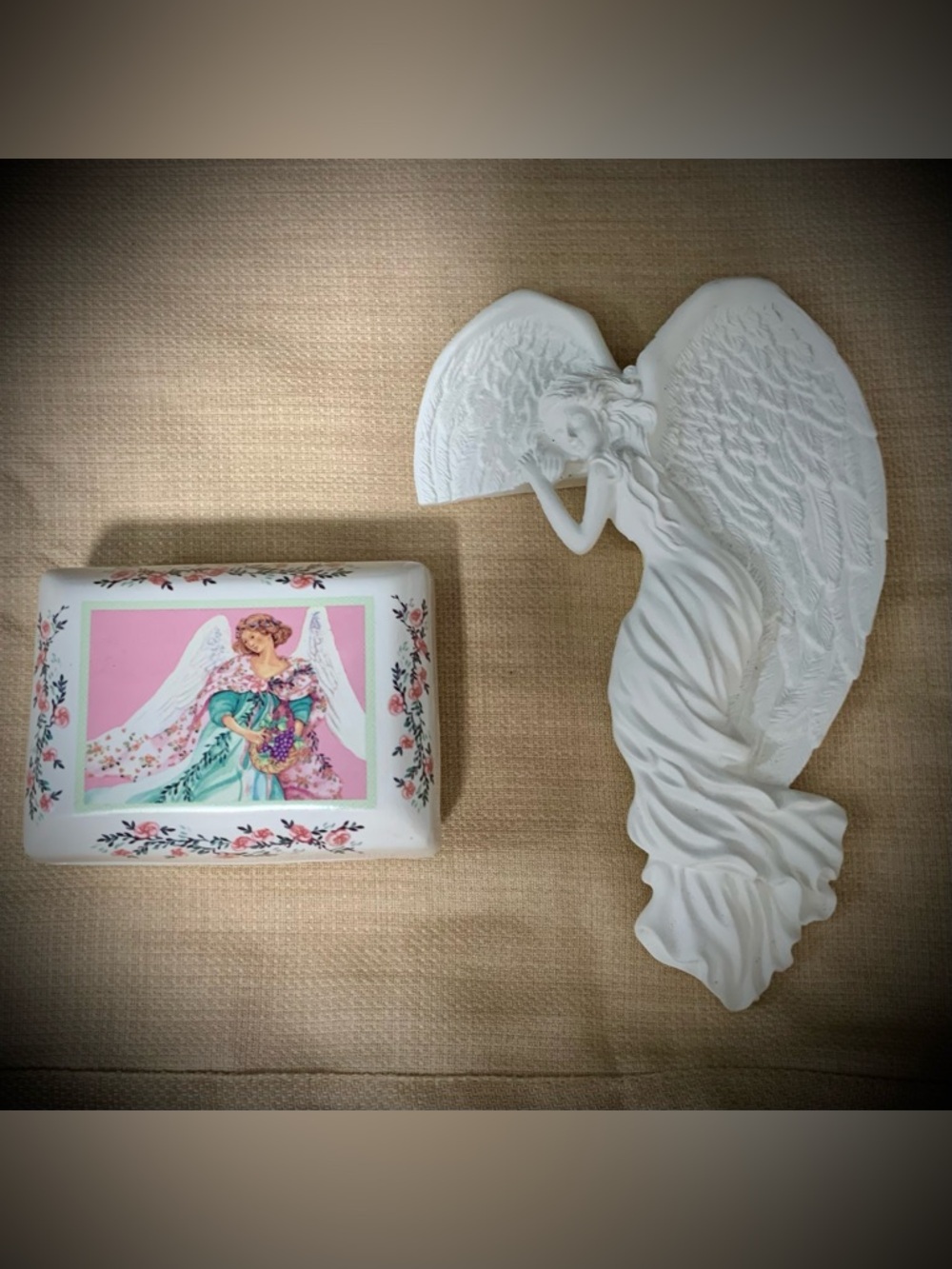 👼Heavenly Angel Wall Décor & Dayspring Trinket Dish (2) Piece Bundle
